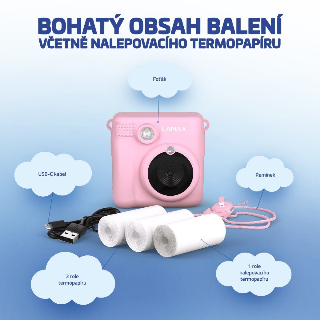 LAMAX InstaKid1 Pink7 