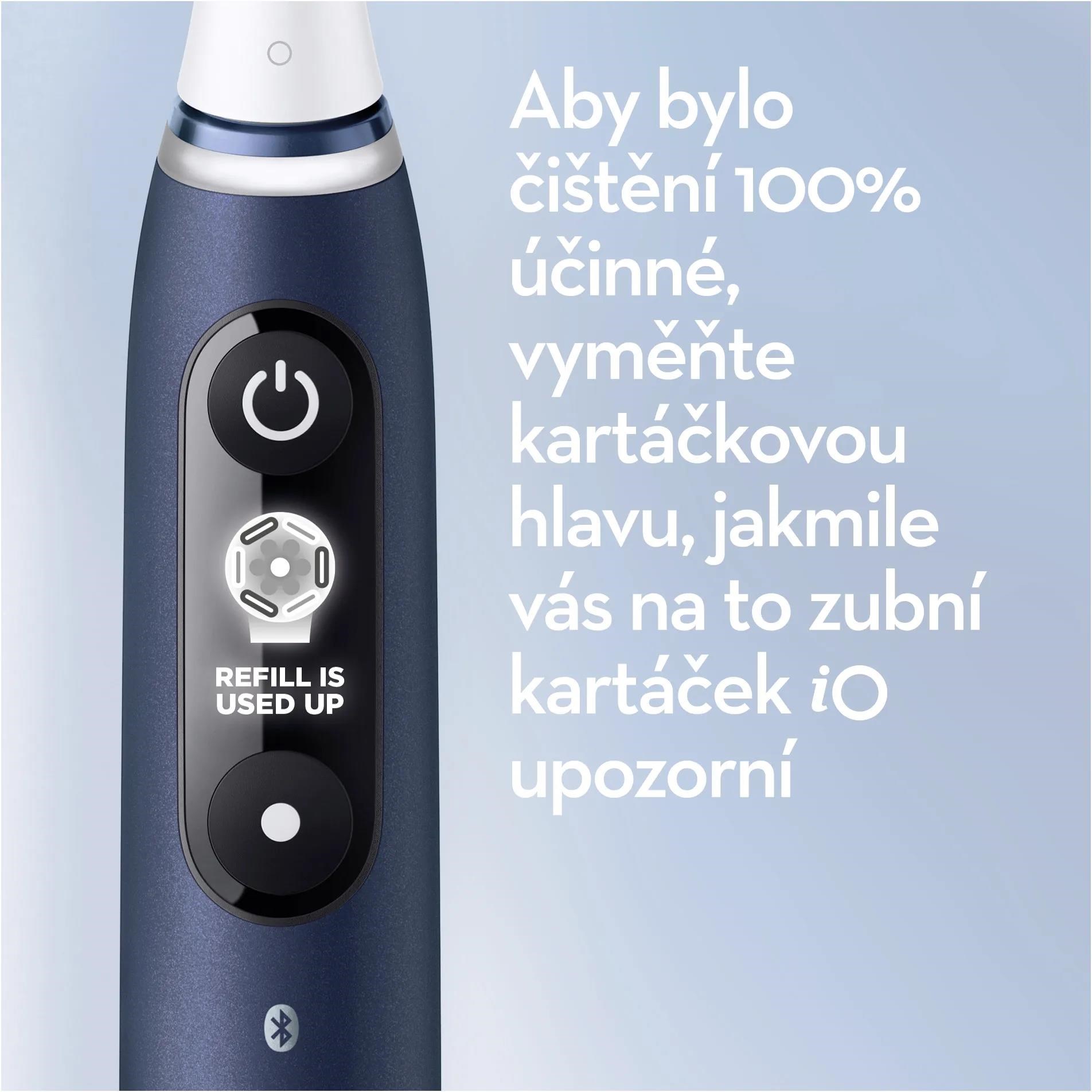 Oral-B iO Series 7 Sapphire elektrický zubní kartáček, 5 režimů, cestovní pouzdro, rychlonabíjecí stanice3 