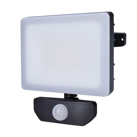 Solight LED reflektor Quick se sensorem,  30W,  2550lm,  4000K,  IP44,  černý0 