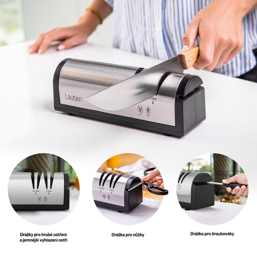 Lauben Knife Sharpener 4700SB - ostřič nožů a nůžek2 