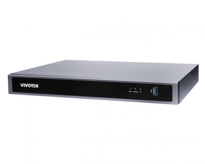 Vivotek NVR ND9326P,  8 PoE (max.120W) kanálů,  propustnost IN/ OUT max. 192Mbps/ 224Mbps,  2x HDD,  H.265,  RAID 0, 10 