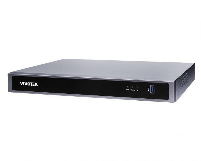 Vivotek NVR ND9426P,  NVR 16 PoE (max.200W) kanálů,  propustnost IN/ OUT max. 192Mbps/ 224Mbps,  2x HDD,  H.265,  RAID 0, 10 