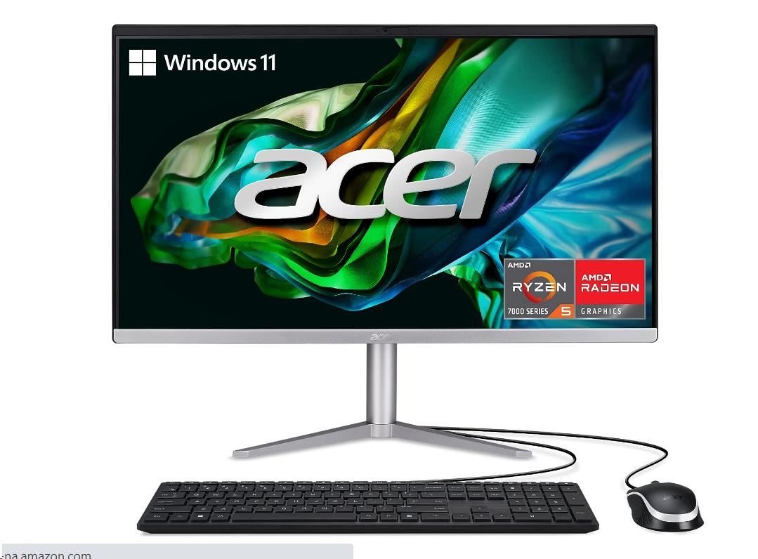 ACER PC AiO Aspire C24-1300,  Ryzen 5 7520U , 23, 8