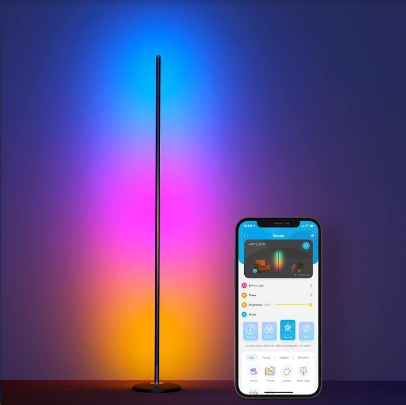 Govee RGBICW Smart Corner Floor Lamp4 