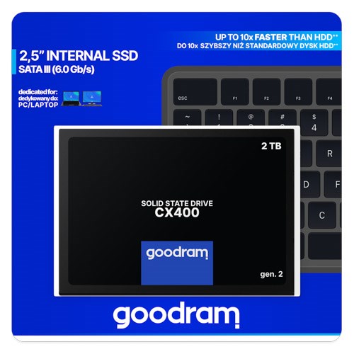 GOODRAM SSD CX400 Gen.2 2TB,  SATA III,  2.5