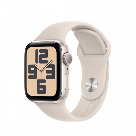 Apple Watch SE GPS 40mm Starlight Aluminium Case with Starlight Sport Band - S/M0 