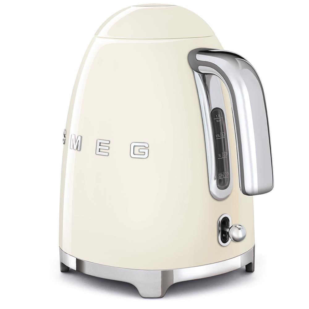 Smeg KLF03CREU rychlovarná konvice,  1, 7 l,  (7 šálků),  2400 W,  styl 50. let,  krémová2 