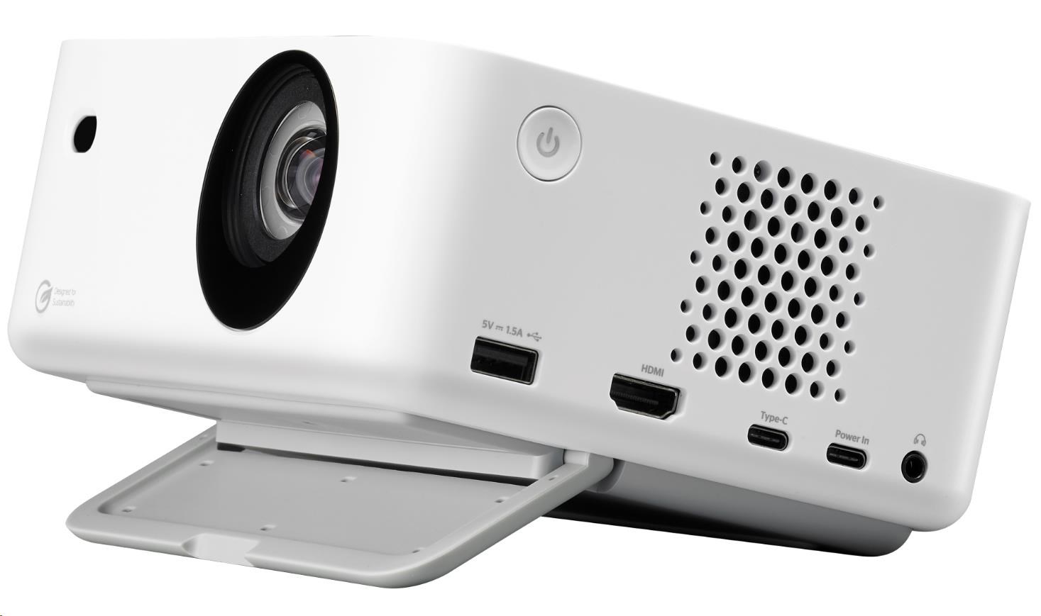 Optoma projektor ML1080 (DLP,  Laser,  FULL HD,  1200 ANSI,  HDMI,  RS232,  USB-C,  USB-A power,  repro 1x3W)3 