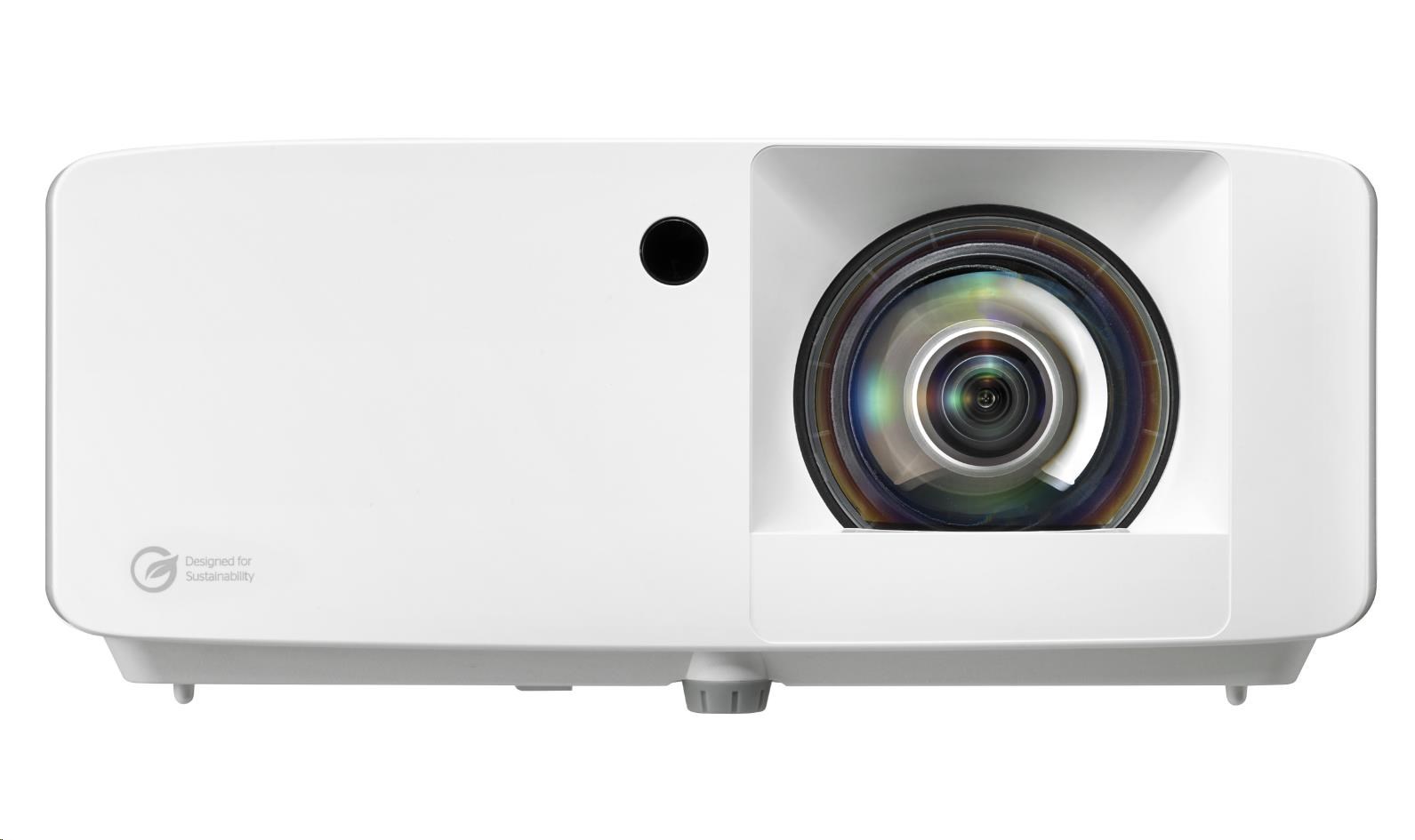 Optoma projektor UHZ35ST (DLP,  Laser,  UHD,  3500 ANSI,  2xHDMI,  RS232,  RJ45,  USB-A power,  repro 1x15W)0 