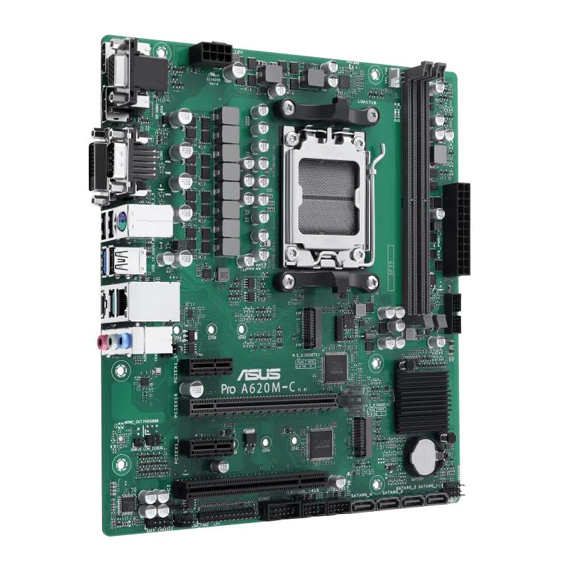 ASUS MB Sc AM5 Pro A620M-C-CSM,  AMD A620,  2xDDR5,  1xHDMI,  1xDP,  1xVGA,  1xDVI-D,  mATX2 