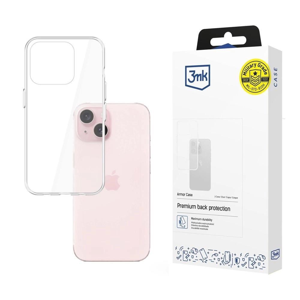 3mk All-Safe ochranný kryt Armor case pro Apple iPhone 15,  čirá0 