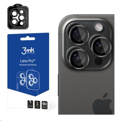3mk Lens Protection Pro pro Apple iPhone 15,  Graphite