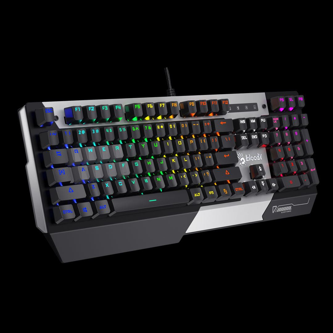 A4tech Bloody LIGHT STRIKE B865N mechanická RNBW herní klávesnice, USB, CZ3 