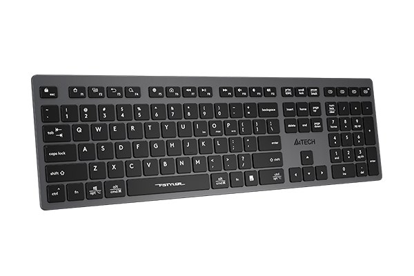 A4tech FBX50C,  bezdrátová kancelářská klávesnice,  šedá1 