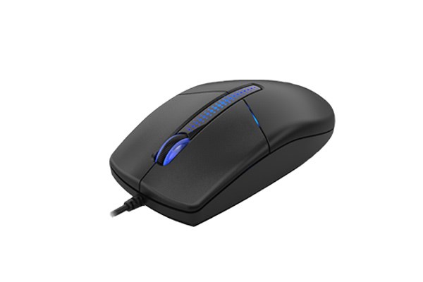 A4tech N-530S,  podsvícená kancelářská myš,  1200 DPI,  USB,  černá1 