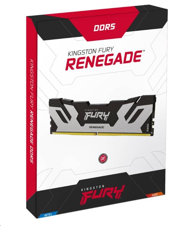 Kingston FURY Renegade/ DDR5/ 48GB/ 6400MHz/ CL32/ 1x48GB/ Black/ Silv1 