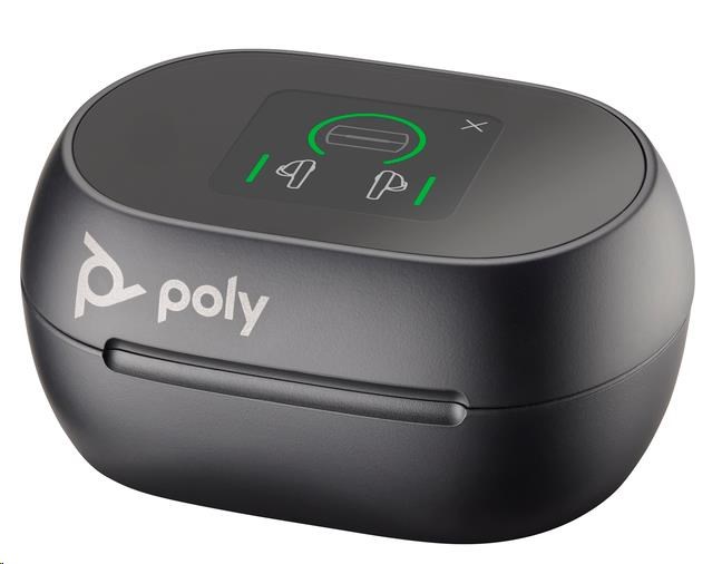 Poly Voyager Free 60+ bluetooth headset,  BT700 USB-C adaptér,  dotykové nabíjecí pouzdro,  černá0 