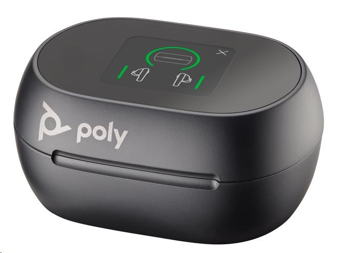 Poly Voyager Free 60+ MS Teams bluetooth headset,  BT700 USB-C adaptér,  dotykové nabíjecí pouzdro,  černá1 