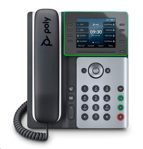 Poly Edge E300 IP Phone and PoE-enabled2 