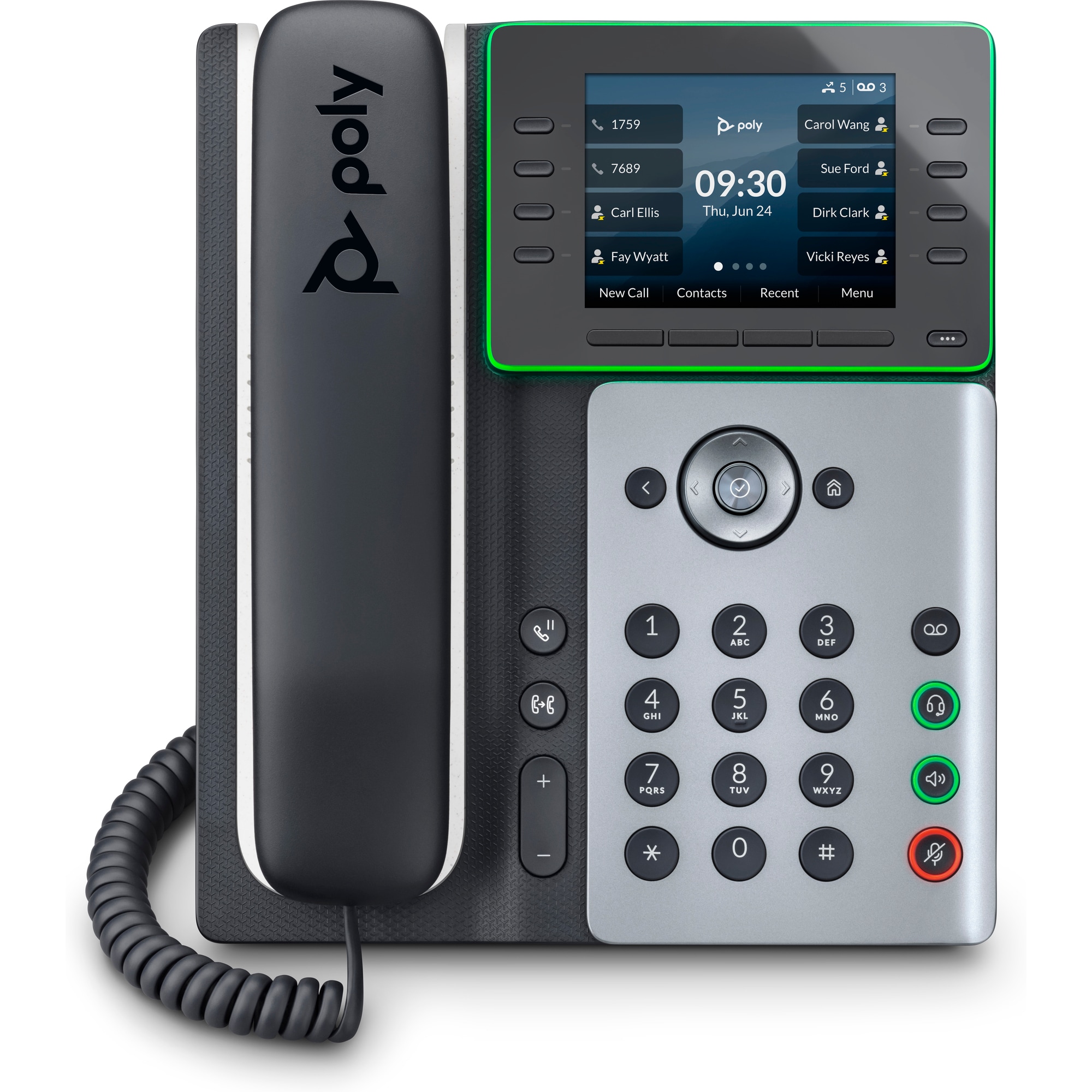 Poly Edge E300 IP telefon s podporou PoE0 