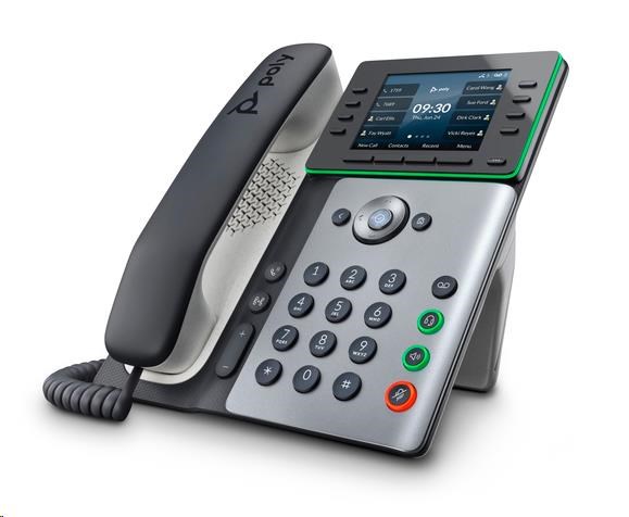 Poly Edge E300 IP Phone and PoE-enabled0 