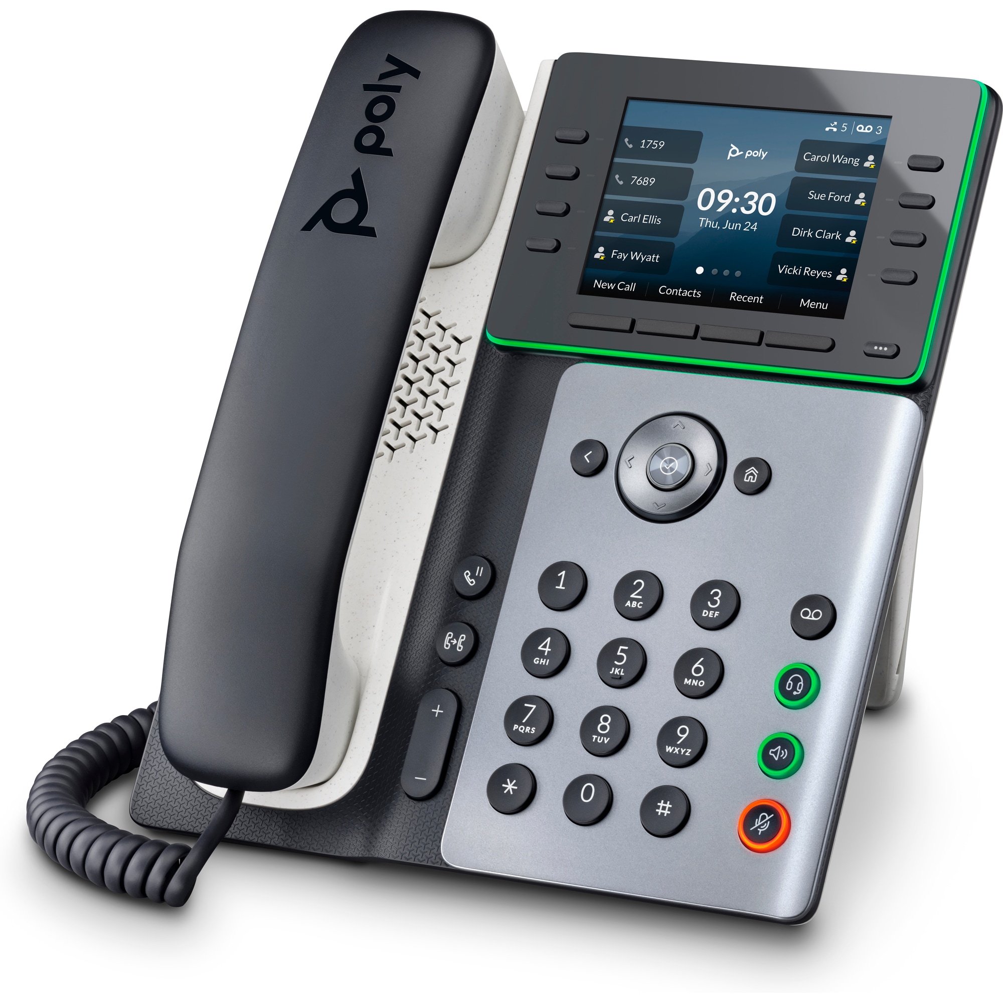 Poly Edge E300 IP telefon s podporou PoE4 