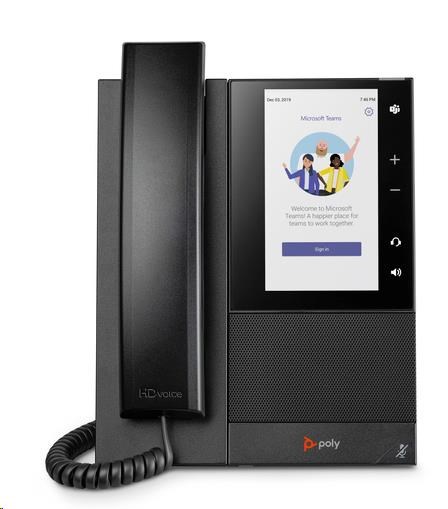 Poly CCX 500 multimediální telefon pro Microsoft Teams s podporou technologie PoE0 