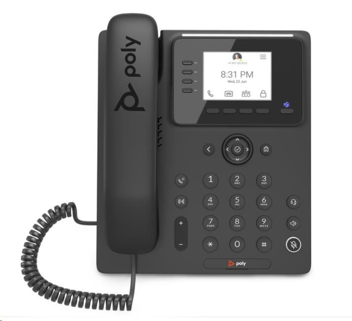 Poly CCX 350 firemní multimediální telefon,  Microsoft Teams,  PoE0 