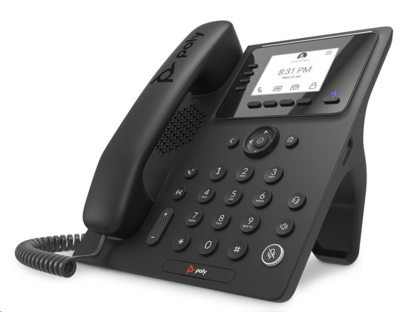 Poly CCX 350 firemní multimediální telefon,  Microsoft Teams,  PoE1 
