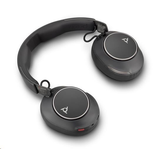 Poly Voyager Surround 80 bezdrátová náhlavní souprava,  BT700 USB-C adaptér,  USB-C/ A adaptér,  stereo2 