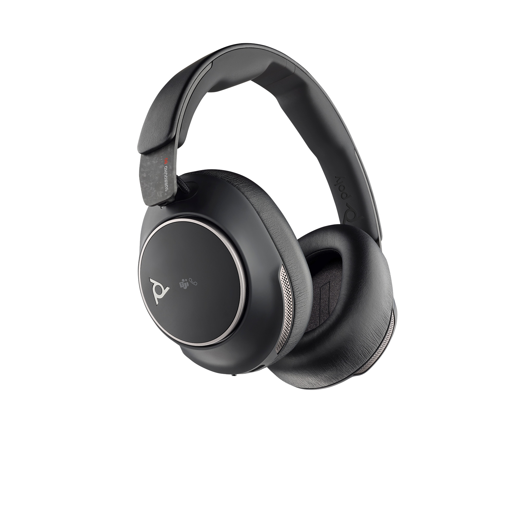 Poly Voyager Surround 80 MS Teams bezdrátová náhlavní souprava,  BT700 USB-C adaptér,  USB-C/ A adaptér,  stereo0 