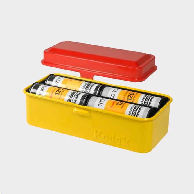 Kodak Film Case 120/ 135 (large) red/ yellow1 