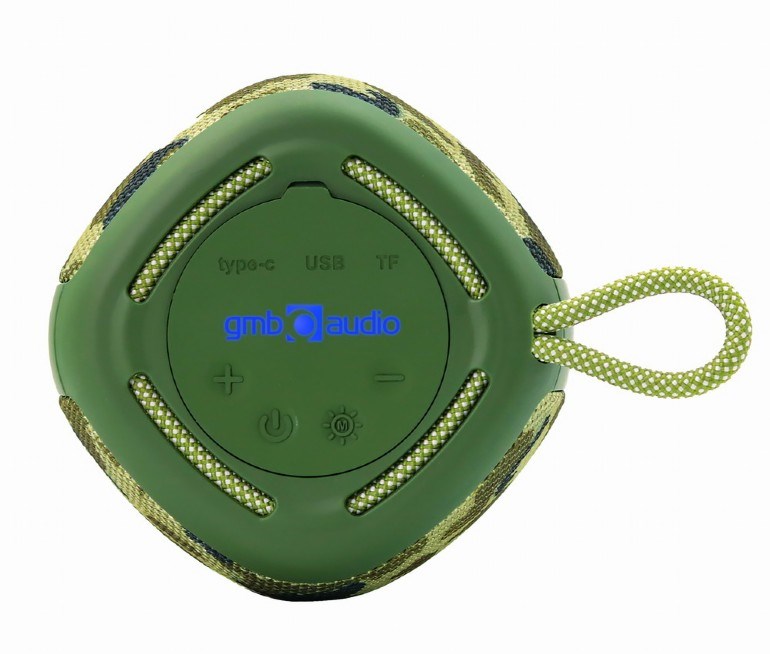 GEMBIRD Repro SPK-BT-LED-03-CM,  Bluetooth,  5W,  RGB LED podsvícení,  Camo2 