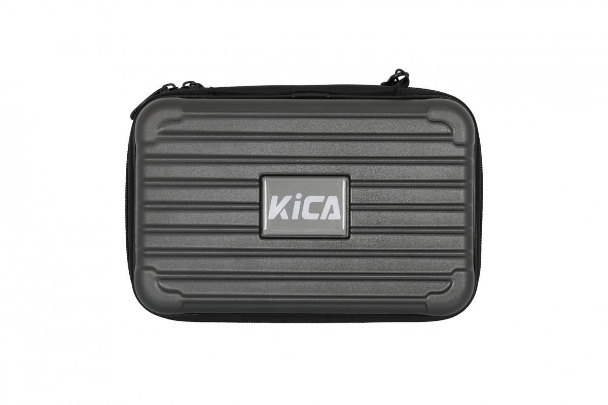 KiCA Pro masážní pistole,  dotykový displej,  3 režimy,  3 hlavice,  dvojí penetrace,  z leteckého hliníku,  šedá6 