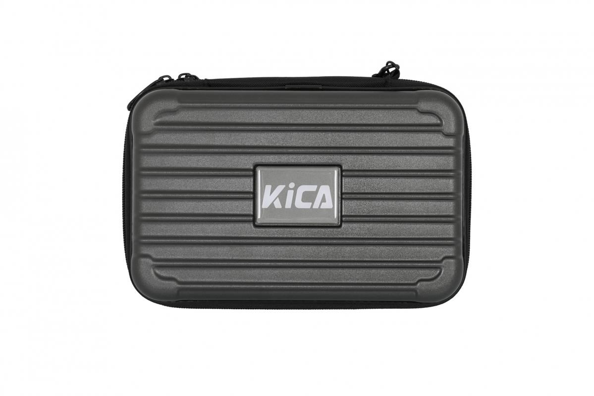 KiCA Pro masážní pistole,  dotykový displej,  3 režimy,  3 hlavice,  dvojí penetrace,  z leteckého hliníku,  modrá8 