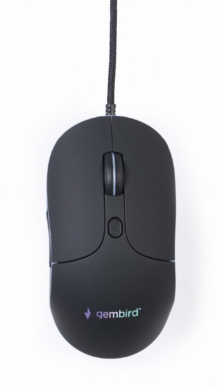 GEMBIRD myš MUS-UL-02,  podsvícená,  černá,  2400DPI,  USB1 