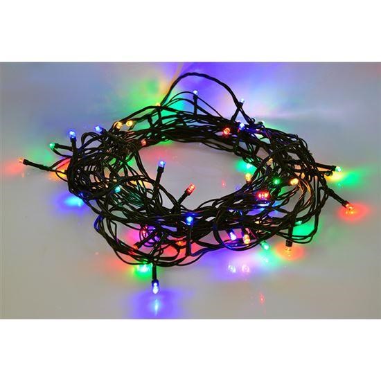 Solight LED venkovní vánoční řetěz,  100 LED,  10m,  přívod 3m,  8 funkcí,  časovač,  IP44,  vícebarevný4 