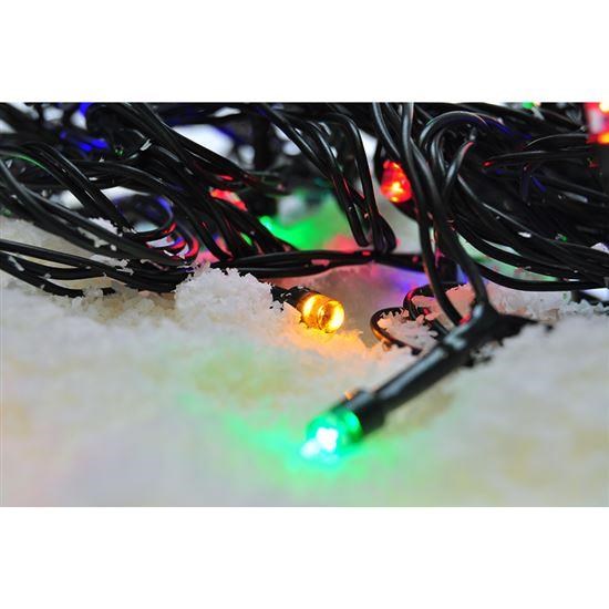 Solight LED venkovní vánoční řetěz,  100 LED,  10m,  přívod 3m,  8 funkcí,  časovač,  IP44,  vícebarevný2 