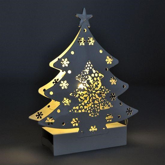 Solight LED kovový vánoční stromek,  2x AA2 