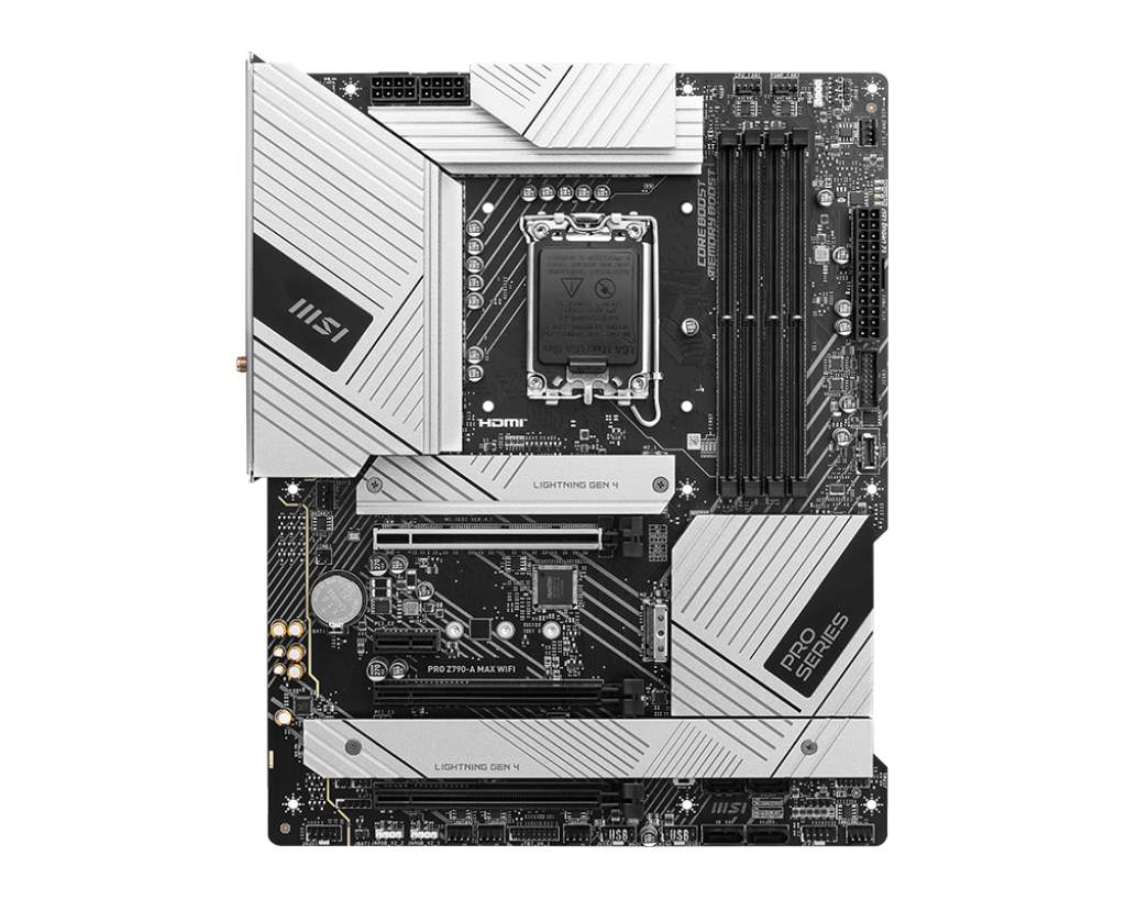 MSI MB Sc LGA1700 PRO Z790-A MAX WIFI,  Intel Z790,  4xDDR5,  1xDP,  1xHDMI,  WI-FI4 