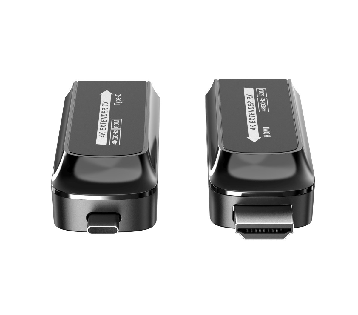 PREMIUMCORD USB-C na HDMI extender přes Cat5e/ 6/ 6a 4K@60Hz na 60m3 