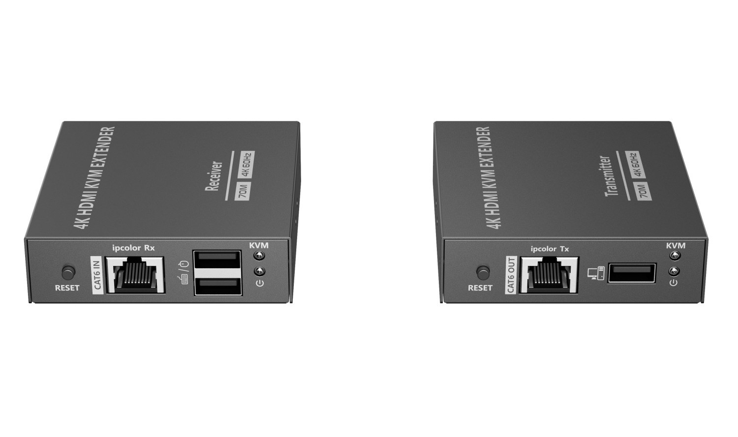 PREMIUMCORD HDMI 2.0 KVM extender Ultra HD 4kx2k@60Hz na 70m s přenosem USB2 
