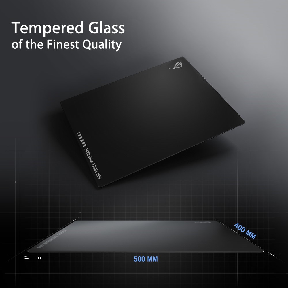 ASUS podložka pod myš ROG Moonstone ACE (vel. L /  Black),  sklo5 