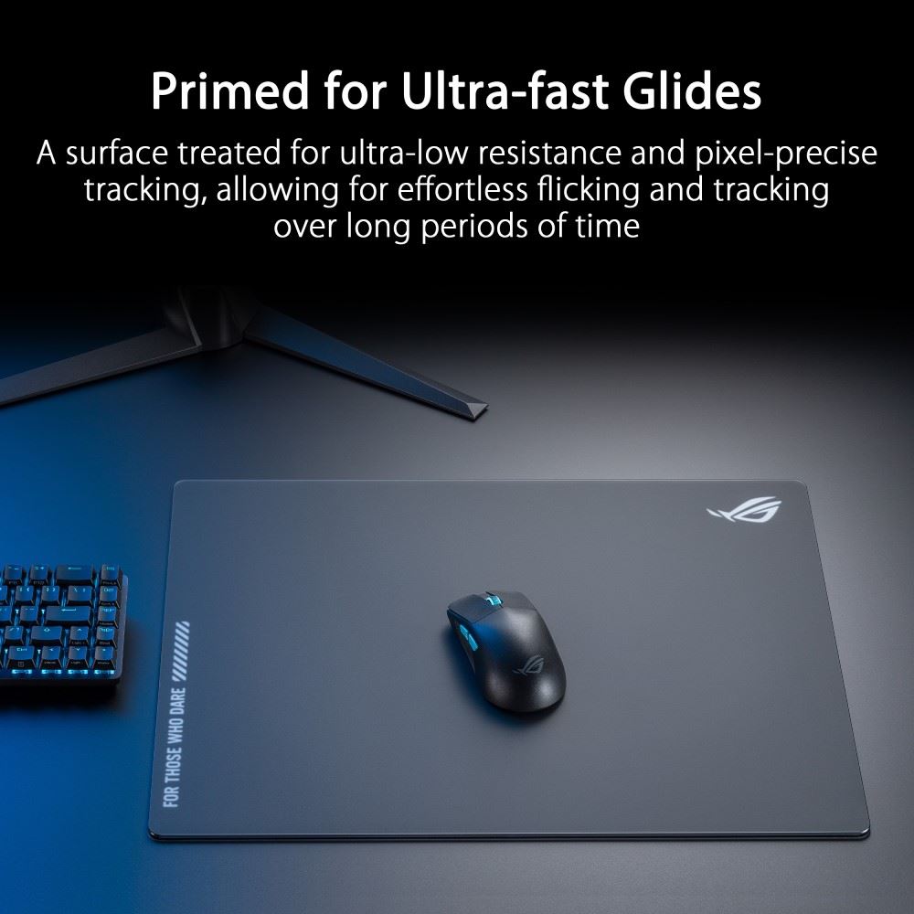 ASUS podložka pod myš ROG Moonstone ACE (vel. L /  Black),  sklo1 