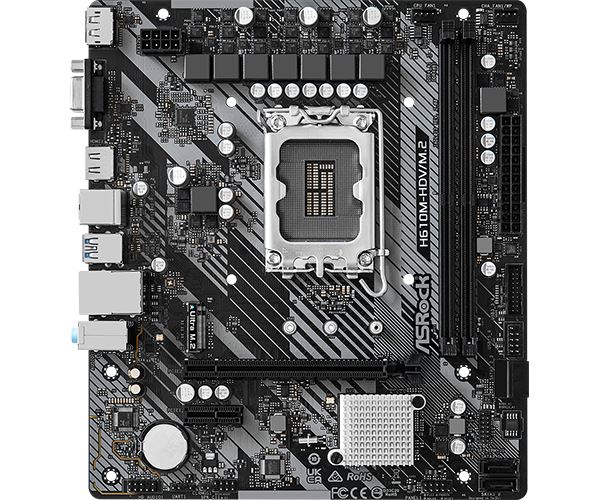 ASRock MB Sc LGA1700 H610M-HDV/ M.2 R2.0,  Intel H610,  2xDDR4,  1xDP,  1xHDMI,  1xVGA,  mATX1 