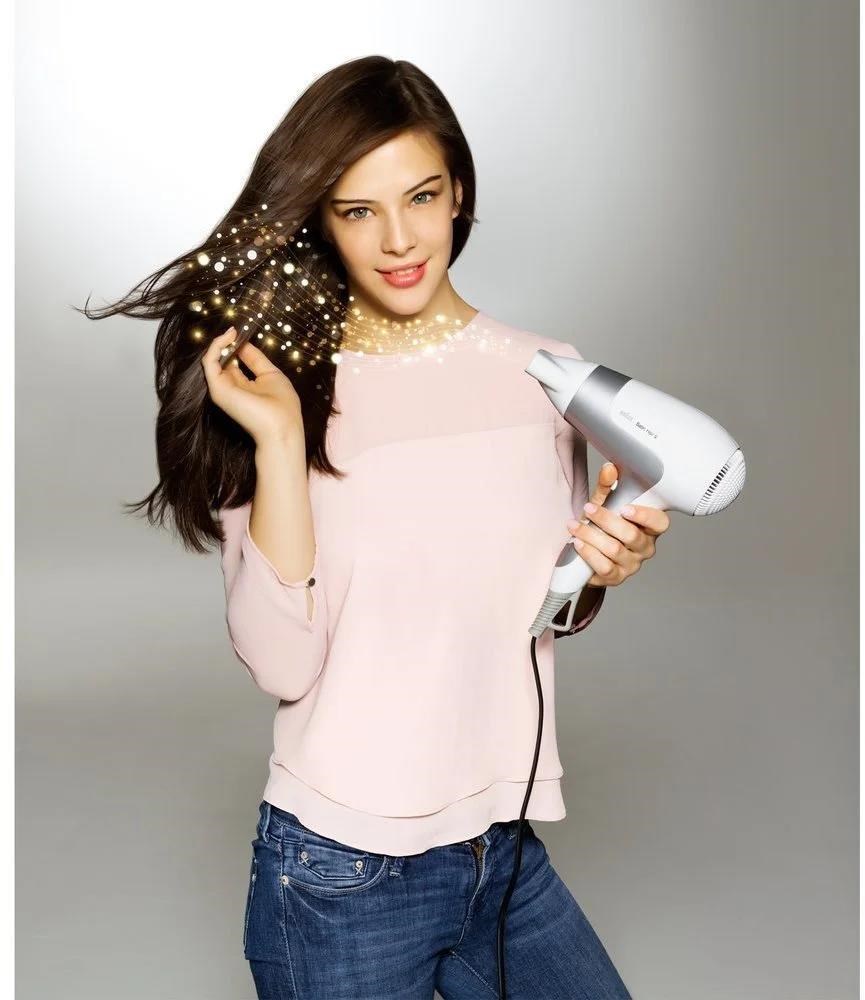 Braun Satin Hair 5 HD580 fén,  2500 W,  2 rychlosti,  3 teploty,  závěsné očko,  bílý2 