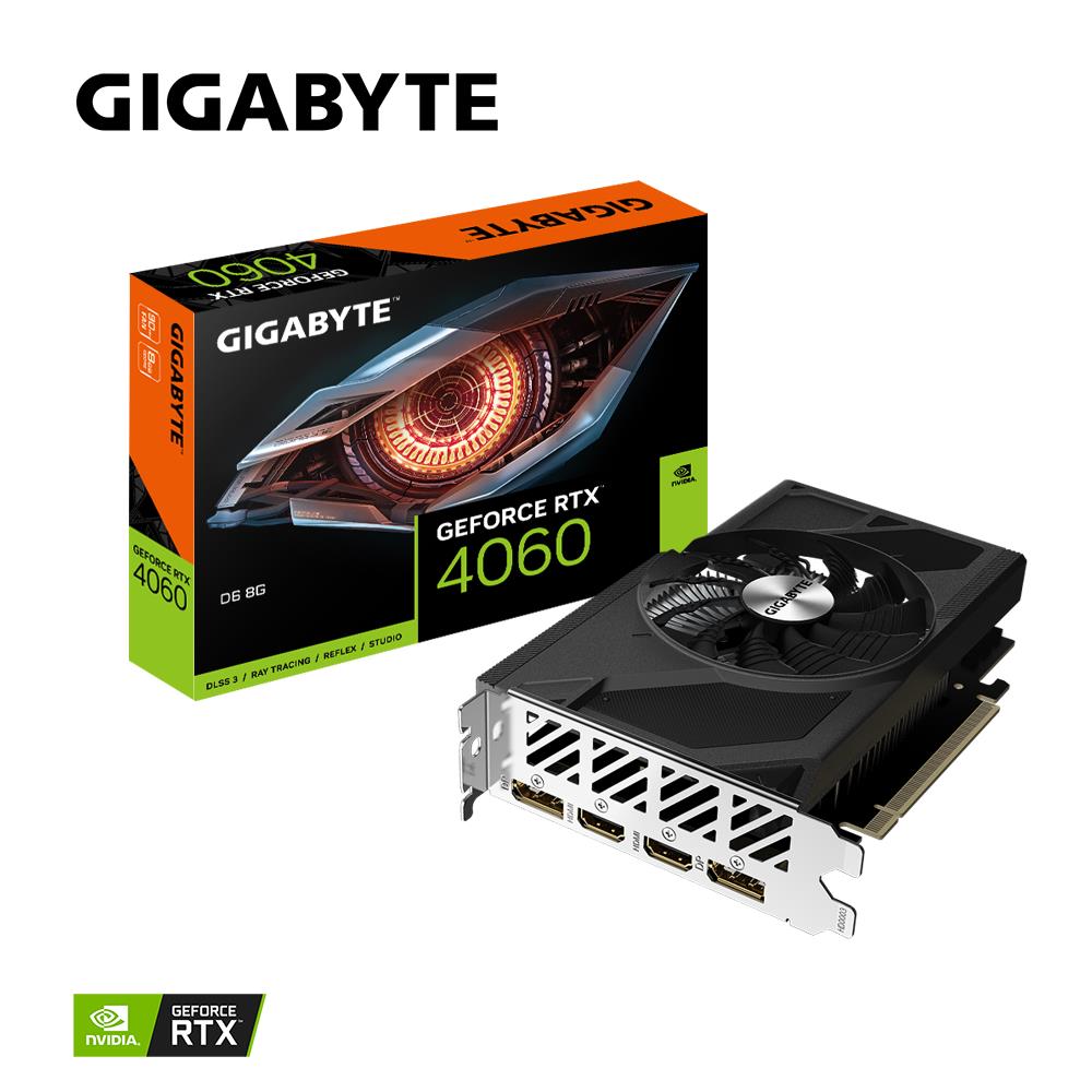 GIGABYTE VGA NVIDIA GeForce RTX 4060 D6 8G,  8G GDDR6,  2xDP,  2xHDMI0 