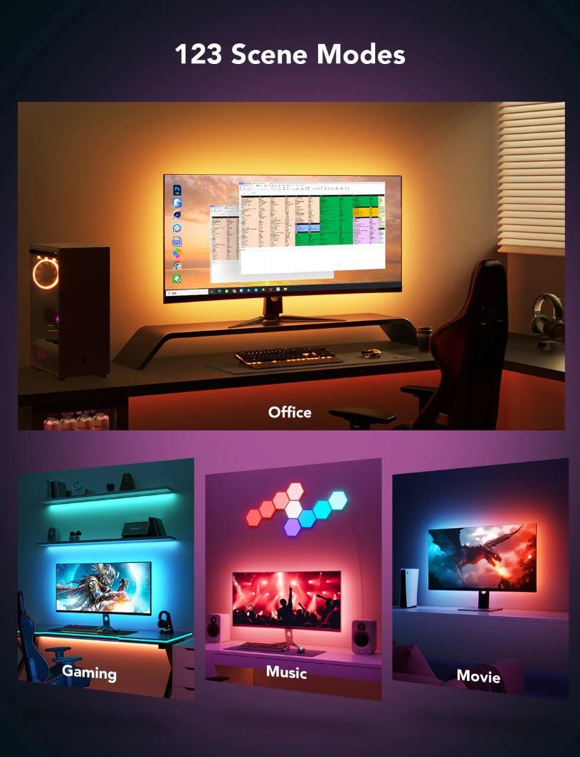 Govee Dreamview G1 Smart LED podsvícení monitoru 27-347 