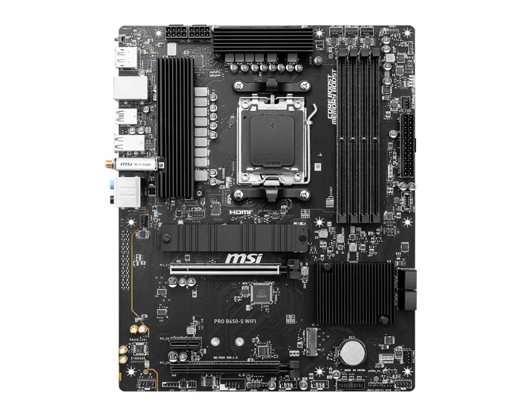 MSI MB Sc AM5 PRO B650-S WIFI,  AMD B650,  4xDDR5,  1xDP,  1xHDMI,  WI-FI4 