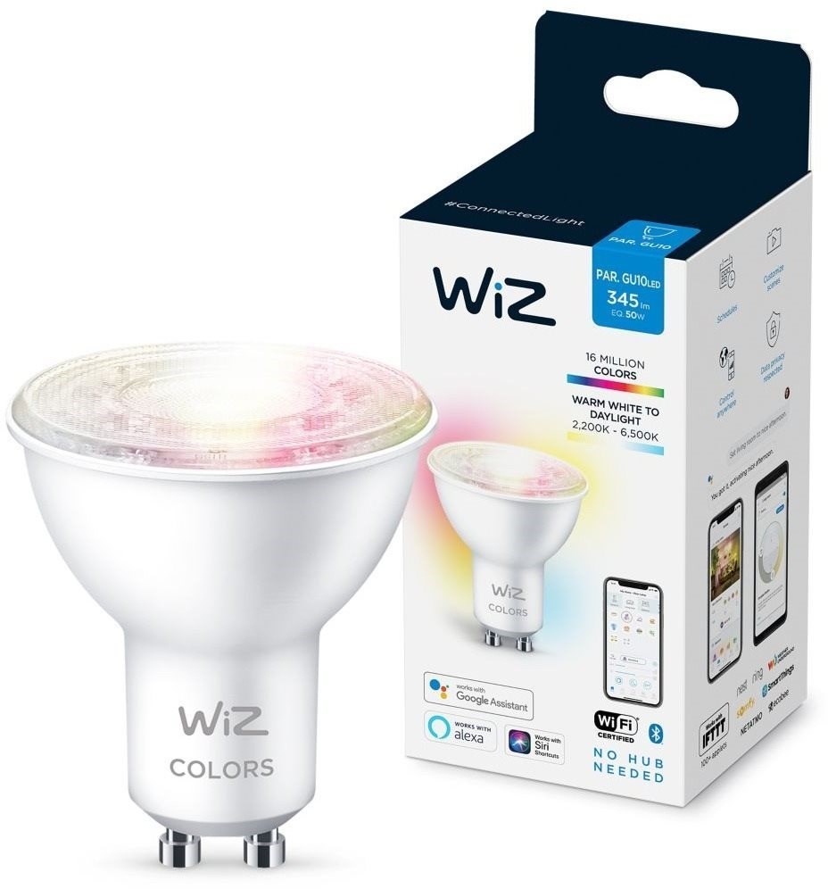 PHILIPS WiZ Wi-Fi BLE 50W GU10 - stmívatelná,  nastavitelná teplota barev,  barevná1 